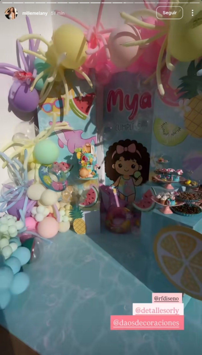 Melany Mille y Nacho organizan íntima celebración estilo spa para su hija Mya: “no la acostumbramos a grandes celebraciones cada año" Melany Mille y Nacho organizan íntima celebración estilo spa para su hija Mya: “no la acostumbramos a grandes celebraciones cada año"