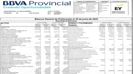 BBVA PROVINCIAL BALANCES 14. JUL 2025.