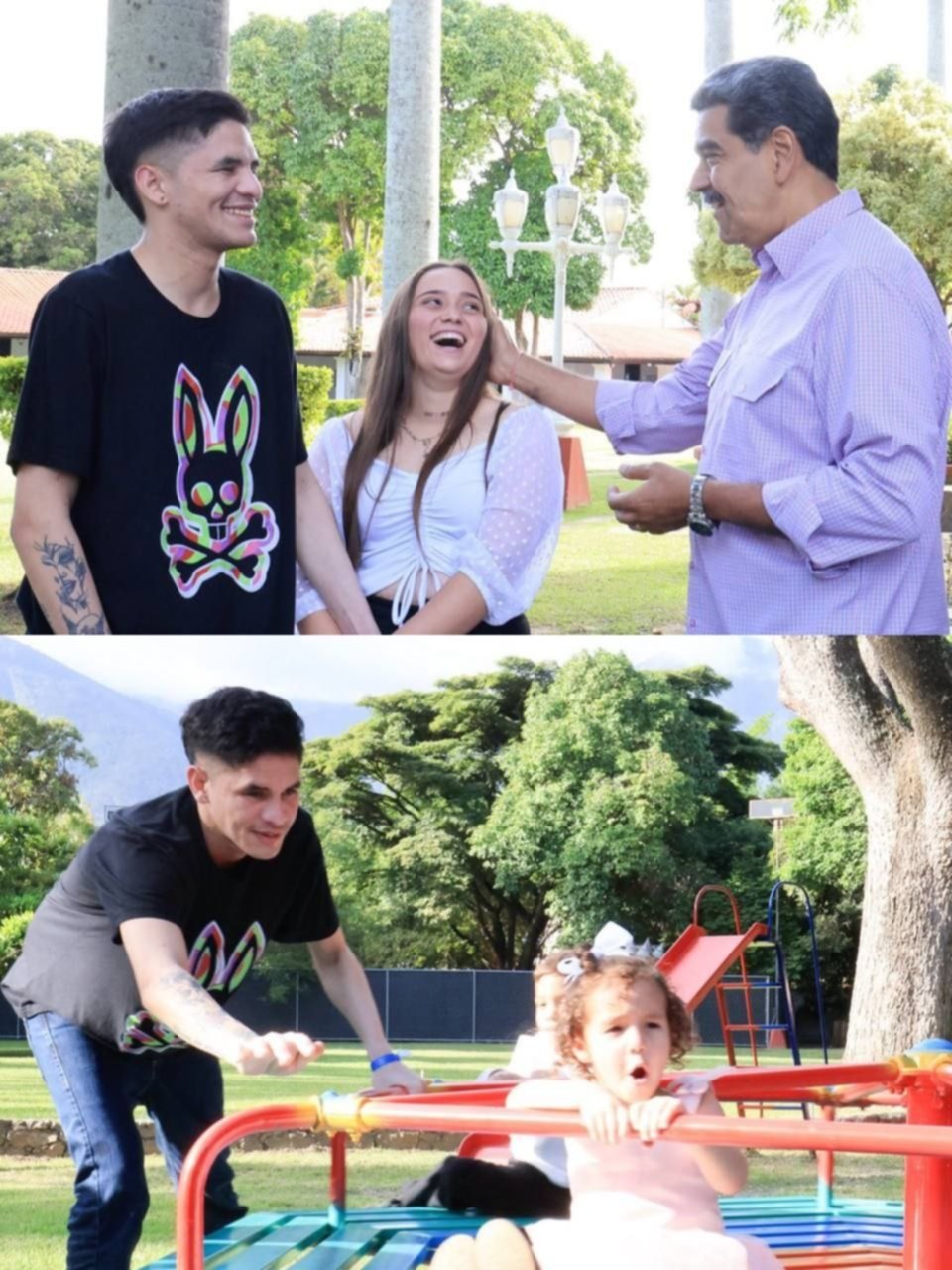 En imágenes: así fue el emotivo encuentro de la niña Maikelys Espinoza con su padre luego del rescate de 252 venezolanos del Cecot