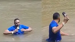 En video: periodista brasileño tropieza en un río con el cuerpo de una adolescente desaparecida