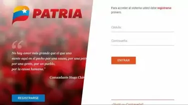 Plataforma patria: conozca cómo proteger su cuenta en siete pasos Plataforma patria: conozca cómo proteger su cuenta en siete pasos