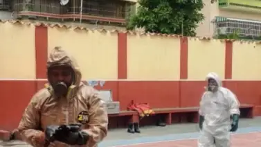 Reportan derrame de sustancias inflamables en el Colegio Las Acacias este 30 de julio: no había niños en el centro Reportan derrame de sustancias inflamables en el Colegio Las Acacias este 30 de julio: no había niños en el centro