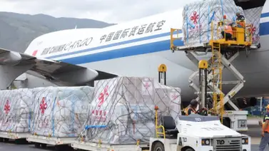 Llega a Venezuela el primer cargamento de ayuda humanitaria de China Llega a Venezuela el primer cargamento de ayuda humanitaria de China