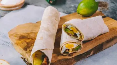 Receta sencilla y con pocos ingredientes para un desayuno saludable: Burrito de huevo Receta sencilla y con pocos ingredientes para un desayuno saludable: Burrito de huevo