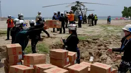 ¡En video! La Guaira recibe ayuda internacional: Rusia envía cargamento para afectados por sismos