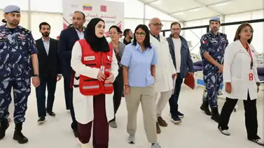 Delcy Rodríguez visita hospital móvil instalado por Qatar en Catia: ¿Qué especialidades ofrece? Delcy Rodríguez visita hospital móvil instalado por Qatar en Catia: ¿Qué especialidades ofrece?