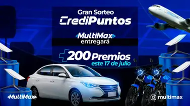 Gran Sorteo CrediPuntos: MultiMax entregará más de 200 premios este 17 de julio Gran Sorteo CrediPuntos: MultiMax entregará más de 200 premios este 17 de julio