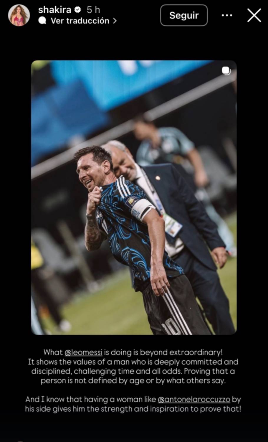¡Emotivo! Shakira sorprende al dedicar unas palabras a Messi y su esposa Antonela ¡Emotivo! Shakira sorprende al dedicar unas palabras a Messi y su esposa Antonela