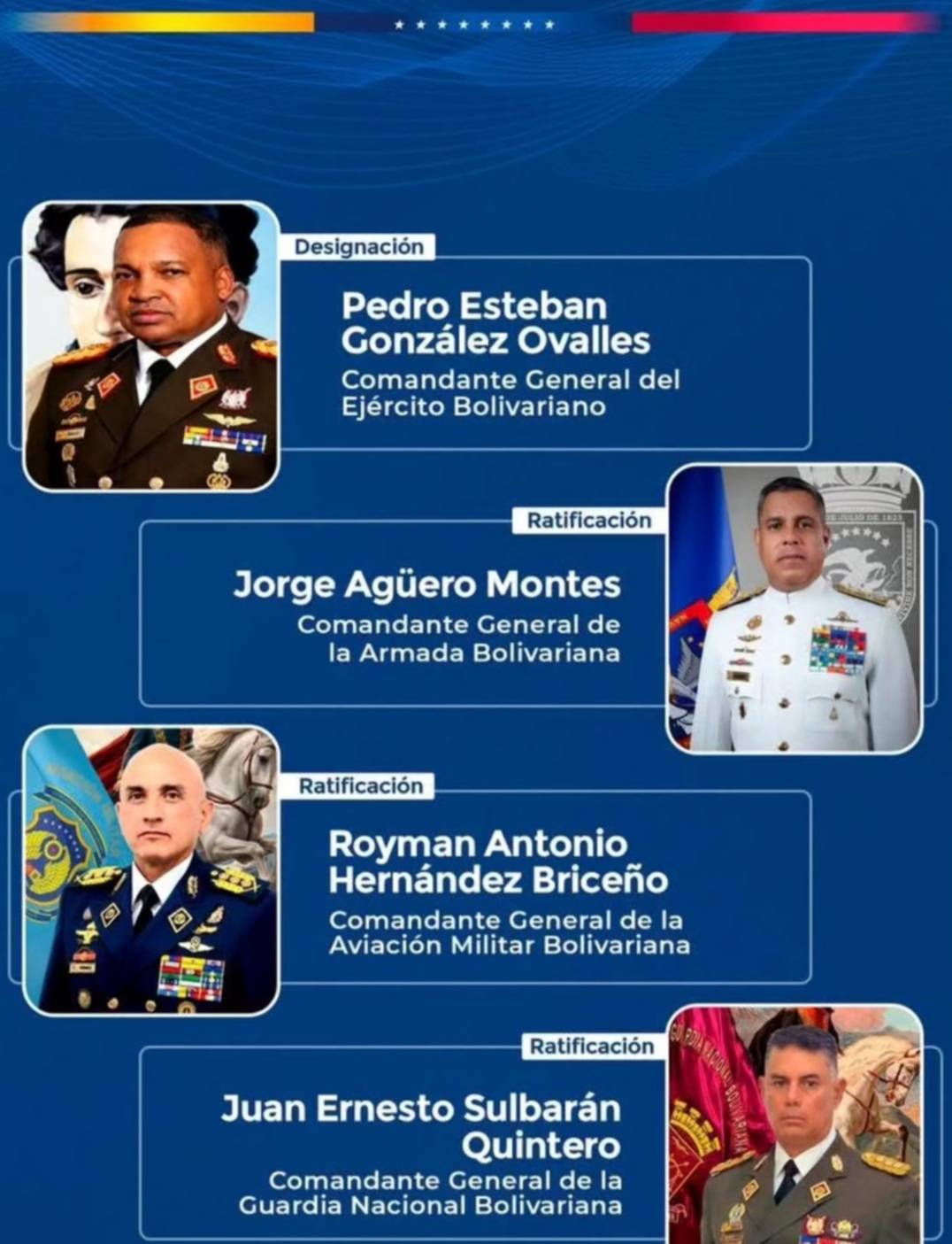 Cambios en la FANB: Delcy Rodríguez renueva mandos del Ejército y las REDI 