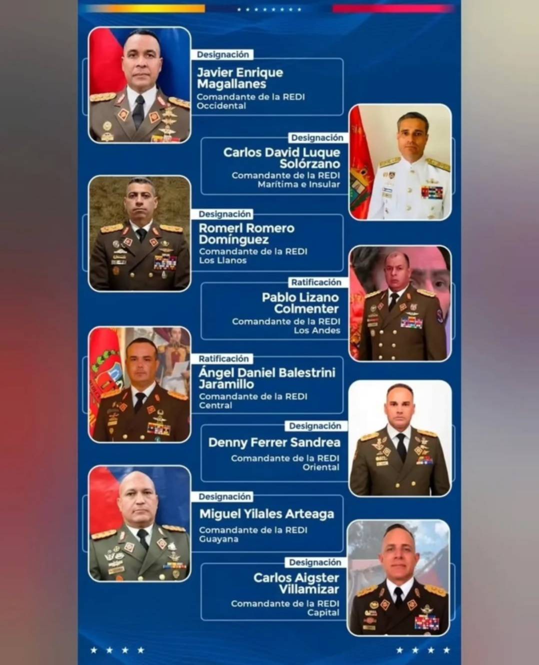 Cambios en la FANB: Delcy Rodríguez renueva mandos del Ejército y las REDI 