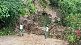 Restringen el paso en la Carretera Nacional Mérida-Barinas tras intensas lluvias
