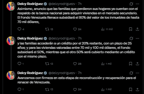 OFICIAL: así será el esquema de financiamiento de viviendas anunciado por Delcy Rodríguez OFICIAL: así será el esquema de financiamiento de viviendas anunciado por Delcy Rodríguez