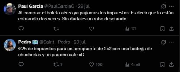 Usuarios rechazan pago de tasa aeroportuaria en el Aeropuerto de Valencia