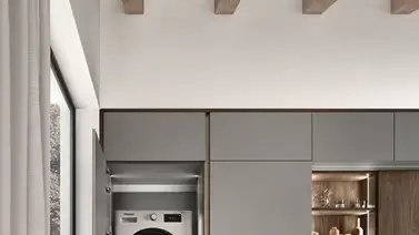 Camufla el lavadero de forma ingeniosa y con bella estética Camufla el lavadero de forma ingeniosa y con bella estética