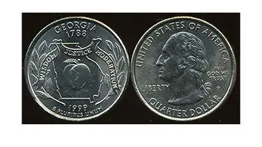 La moneda de Georgia puede valer hasta $10.000 en EEUU La moneda de Georgia puede valer hasta $10.000 en EEUU