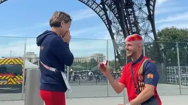París 2024: Los judocas que se comprometieron en la Torre Eiffel (+FOTOS) París 2024: Los judocas que se comprometieron en la Torre Eiffel (+FOTOS)