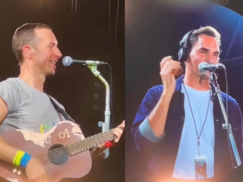Leyenda del tenis compartió tarima con vocalista de Coldplay en Roma