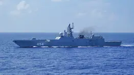 Buques militares rusos llegan al puerto de La Guaira (+Fotos)