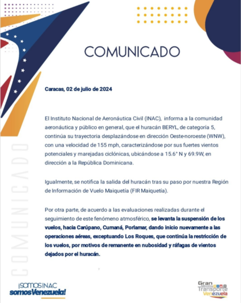 Autoridades reactivan vuelos y salida de embarcaciones en varias entidades (+Detalles) Autoridades reactivan vuelos y salida de embarcaciones en varias entidades (+Detalles)