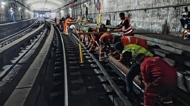 Metro de Caracas renueva rieles entre Plaza Venezuela y Ciudad Universitaria