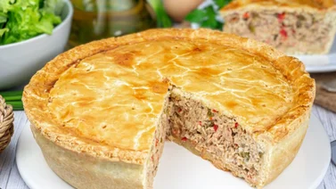 Tradicional pastel de atún apto para celíacos