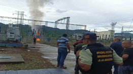 Reportan incendio en la subestación de Morón este #18Jun