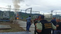 Reportan incendio en la subestación de Morón este #18Jun