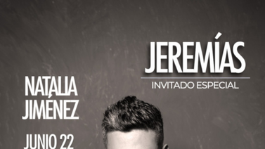 Jeremías será el artista invitado en el cierre de Natalia Jiménez