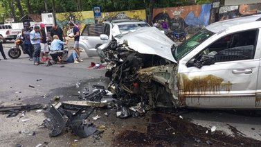 Choque múltiple en Parque del Este deja varios heridos (+Fotos)