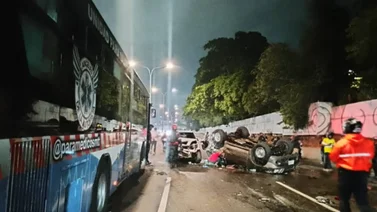 Accidente múltiple en la autopista Francisco Fajardo deja dos heridos