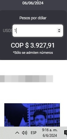Así se cotiza el peso colombiano frente al dólar este #6Jun Así se cotiza el peso colombiano frente al dólar este #6Jun