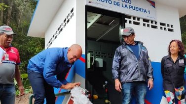 Activan pozo de agua para habitantes de Hoyo de La Puerta