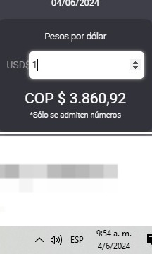 Así se cotiza el peso colombiano frente al dólar este #4Jun Así se cotiza el peso colombiano frente al dólar este #4Jun