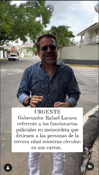 Lacava advierte sobre policías que "azotan" en las calles a personas de la tercera edad Lacava advierte sobre policías que "azotan" en las calles a personas de la tercera edad