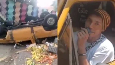 Conocido tiktoker "Atención señora Carmen", sufre aparatoso accidente en La Guaira