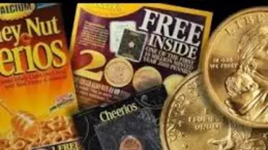 Las monedas de 1 centavo que venían en caja de Cheerios y valen $3000 Las monedas de 1 centavo que venían en caja de Cheerios y valen $3000