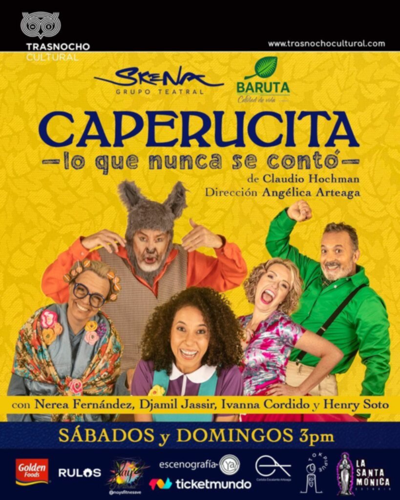 “Caperucita, lo que nunca se contó”, una historia que llega al Teatro Trasnocho (+Detalles)