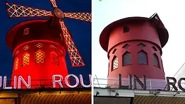 El Moulin Rouge de París amaneció sin aspas este #25Abr