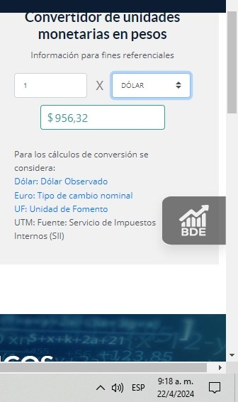 Así se cotiza el peso chileno frente al dólar este #22Abr Así se cotiza el peso chileno frente al dólar este #22Abr