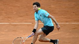 Dominic Thiem se resiente de su lesión en la muñeca