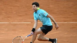 Dominic Thiem se resiente de su lesión en la muñeca