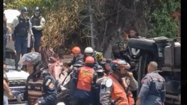 Reportan un aparatoso accidente en urbanización El Marqués (+Videos)