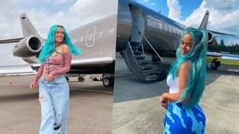 Avión privado de Karol G aterriza de emergencia en Los Ángeles (+Video)