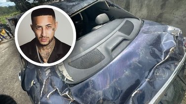 Neutro Shorty sufre aparatoso accidente de tránsito