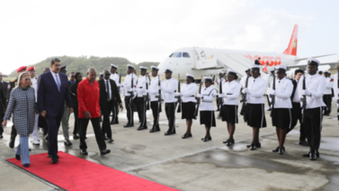 Presidente Nicolás Maduro llega a San Vicente y las Granadinas