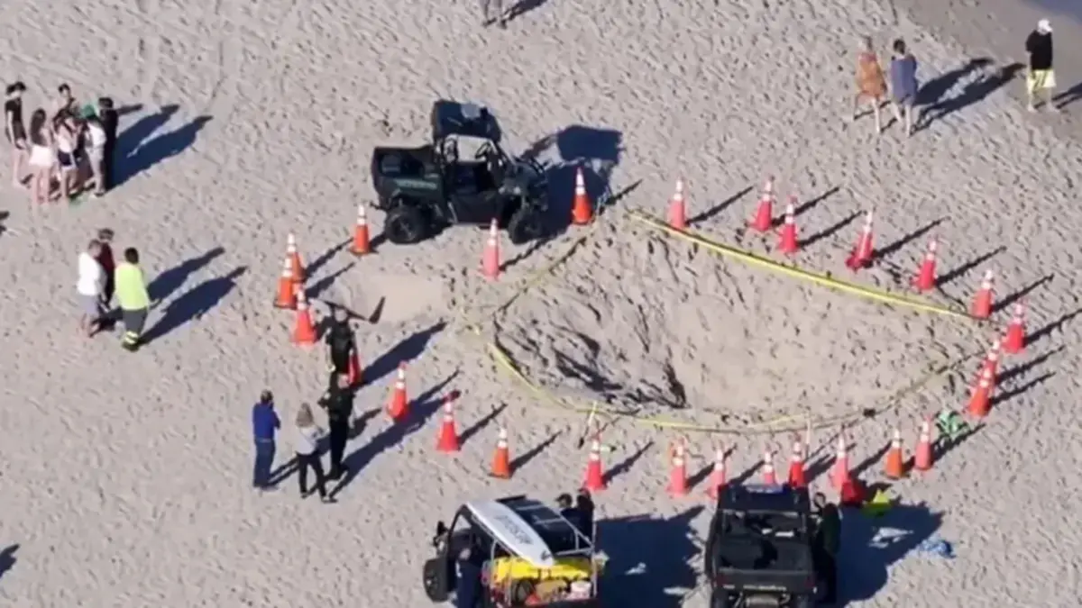 Expertos sobre niña engullida por arena en Florida: “Puede pasar en cualquier playa”
