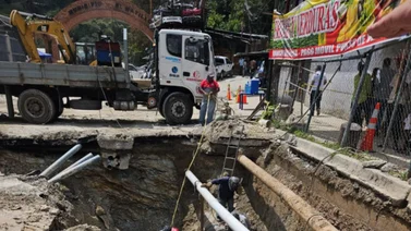 Culminan reparación de tubería matriz en La Guairita