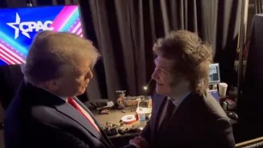 Así fue la reunión entre el presidente Milei y Trump