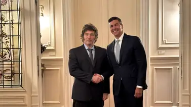 Javier Milei recibió al presidente de Paraguay, Santiago Peña este #14Feb Javier Milei recibió al presidente de Paraguay, Santiago Peña este #14Feb
