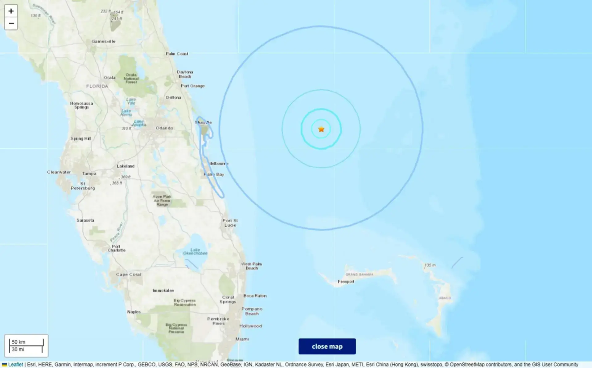 Sismo sacude y sorprende a habitantes en la costa de Florida